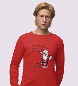 Alien's Christmas: Unique And Funny DesignedFull Sleeve T-shirt Red Perfect Gift For Boys Girls