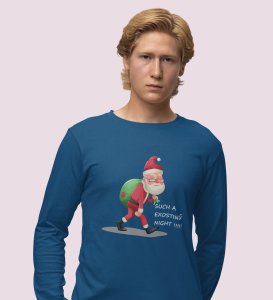 I Am Coming: Best DesignedFull Sleeve T-shirt Blue Perfect Gift For Secret Santa