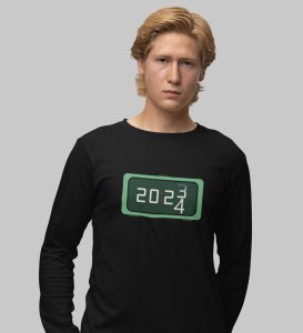 Year Changing Clock: Beautifully DesignedFull Sleeve T-shirt Black Best Gift For Secret Santa