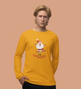 Christmas Vacation: Best DesignedFull Sleeve T-shirt For School Kids Yellow Best Gift For Boys Girls