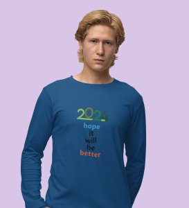 Postive Vibes: Good Vibes DesignedFull Sleeve T-shirt Blue Unique Gift For New Year Boys Girls