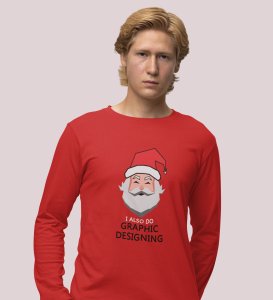 Year Changing Clock: Beautifully DesignedFull Sleeve T-shirt Red Best Gift For Secret Santa