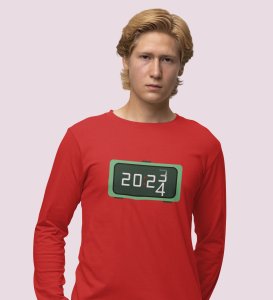Busy Reindeer: Best DesignerFull Sleeve T-shirt Red Best Gift For Boys Girls