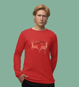 New Year New Arrival: Best DesignedFull Sleeve T-shirt Red Perfect Gift For Boys Girls