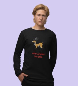 Busy Reindeer: Best DesignerFull Sleeve T-shirt Black Best Gift For Boys Girls