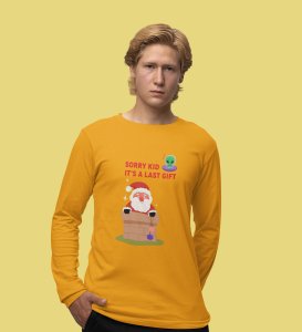 Santa's Last Gift: Best DesignerFull Sleeve T-shirt Botttle Yellow Christmas's Best Gift For Boys Girls