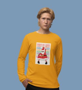 Santa's Party: Best Santaclaus DesignedFull Sleeve T-shirt Yellow Best Gift For Secret Santa