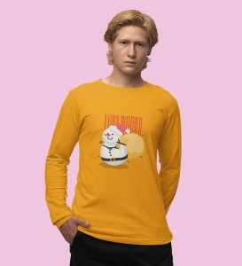 Summer Lover Snowman: Most Unique DesignerFull Sleeve T-shirt Yellow Best Gift For Boys Girls
