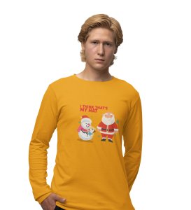 Funny Santa: Best DesignedFull Sleeve T-shirt Yellow Perfect Gift For Secret Santa For Boys Girls