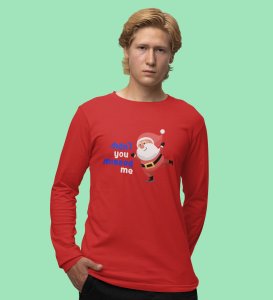 Santa's Sledge: Most Liked DesignedFull Sleeve T-shirt Red Best Gift For Boys Girls