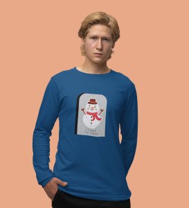 Santa's Bestfriend: Cute DesignerFull Sleeve T-shirt BlueBest Gift For Boys Girls