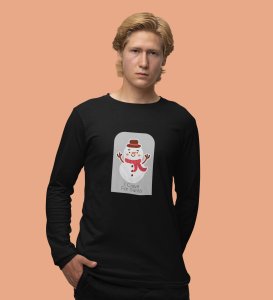 Santa's Bestfriend: Cute DesignerFull Sleeve T-shirt BlackBest Gift For Boys Girls