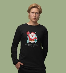 Christmas Bells With Santa's Gift: Best DesignedFull Sleeve T-shirt Black Unique Gift For Secret Santa
