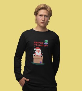 Santa's Last Gift: Best DesignerFull Sleeve T-shirt Botttle Black Christmas's Best Gift For Boys Girls