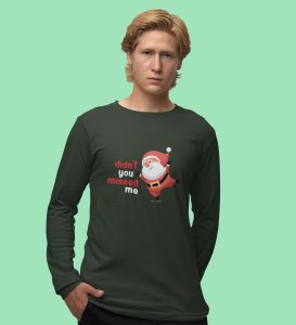 Santa Misses Me: Best DesignedFull Sleeve T-shirt: great Gift For Secret Santa