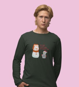 Society Against Santa: Unique DesignedFull Sleeve T-shirt Green Best Gifts For Secret Santa