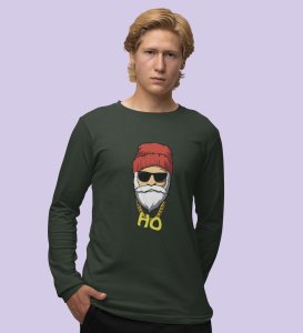 Sigma SantaFull Sleeve T-shirt: Best printed Gift For Secret SantaGreen Best Gift For Boys Girls
