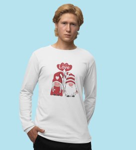 Lover Elves: Best ChristmasFull Sleeve T-shirt White - Ideal for Staying Refreshed Gift for Husband Wife Love Boy Girl.
