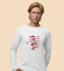 Savage Santa: Cool DesignerFull Sleeve T-shirt White Perfect Gift For Secret Santa