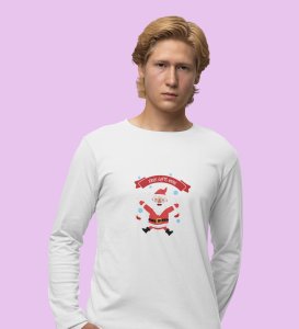 Happiest Santa Ever: Beautifully CraftedFull Sleeve T-shirt White Perfect Gift For Kids