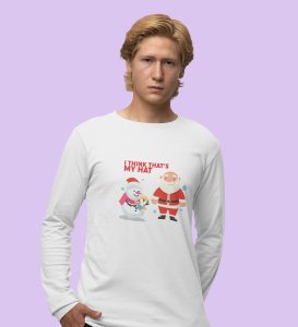 Funny Santa: Best DesignedFull Sleeve T-shirt White Perfect Gift For Secret Santa For Boys Girls