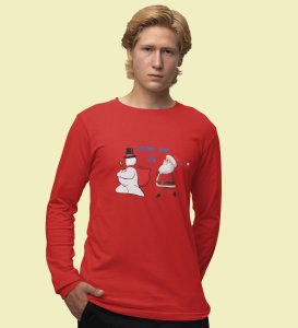Don't You Run : Tranform Your Fashion RedFull Sleeve T-shirt Marathi Theme - BPA-Free, Perfect for Holiday Workout