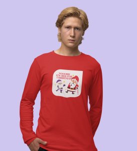 No Purple Only Red: Funniest DesignerFull Sleeve T-shirt Red Best Gift For Boys Girls