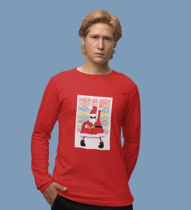 Santa's Party: Best Santaclaus DesignedFull Sleeve T-shirt Red Best Gift For Secret Santa