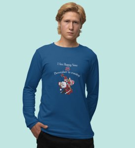 Christmas Bells, Santa's Arrival: BestFull Sleeve T-shirt For Boys Girls,Blue Best Gift for Secret Santa