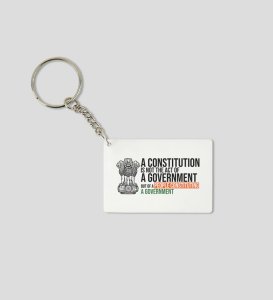 Constituency White Printed Key-Chain For Gifts