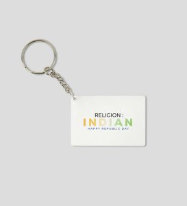Indian Religion White Printed Key-Chain For Gifts
