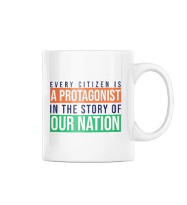 Hero Of The Nation, White Printed Coffee Mug