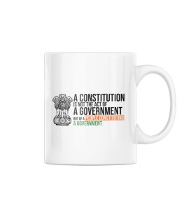 Constituency White Printed Coffee Mug For Gifts