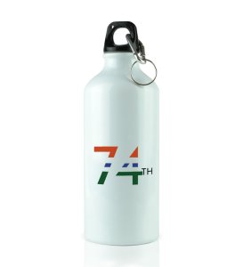 Excellent 74 Years White Printed Most Unique Water Bottle For Gifts