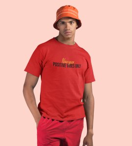 New Year Resolution Red Men Printed T-shirt For Mens Boys