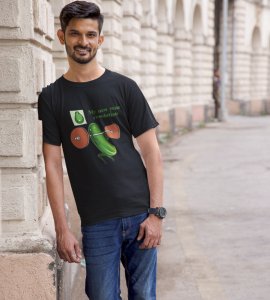 Resolution Black Printed T-shirt For Mens On New Year Theme Best Gift For New Year