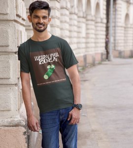 Get Ready For 2024 Green Printed T-shirt For Mens On New Year Theme Best Gift For New Year