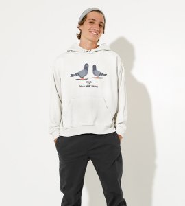 New Year Feast,  White Graphic Printed Hoodies For Mens Boys