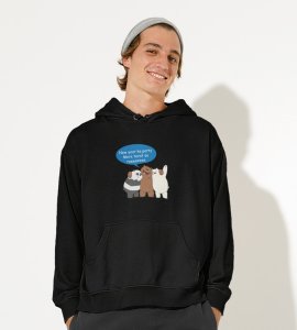 Party Is Mine,  BlackPrinted Hoodies For Mens On New Year Theme