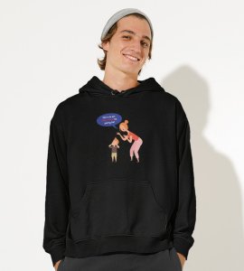 Go Enjoy Your Party,  BlackPrinted Hoodies For Mens On New Year Theme
