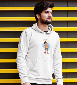 No Plans For New Year,  White New Year Printed Hoodies For Mens