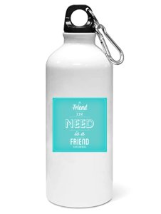 A friend in need- Sipper bottle of illustration designs