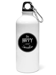 Be happy and smile- Sipper bottle of illustration designs