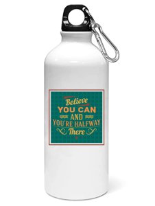 Believe you can- Sipper bottle of illustration designs