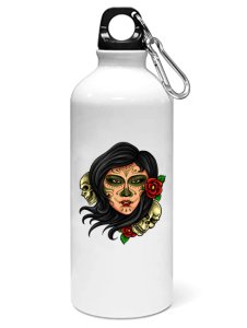 A Witch- Sipper bottle of illustration designs