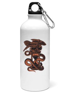 Sandwatch and snake- Sipper bottle of illustration designs