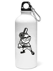 Emoji cricketer - Sipper bottle of illustration designs