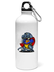 Blue dinosaur - Sipper bottle of illustration designs