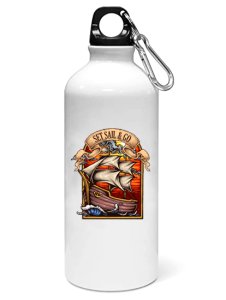 Set sail and go- Sipper bottle of illustration designs
