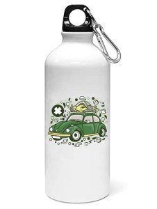 Old car- Sipper bottle of illustration designs